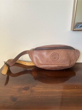 Vintage Timberland Brown Leather Waist Bag